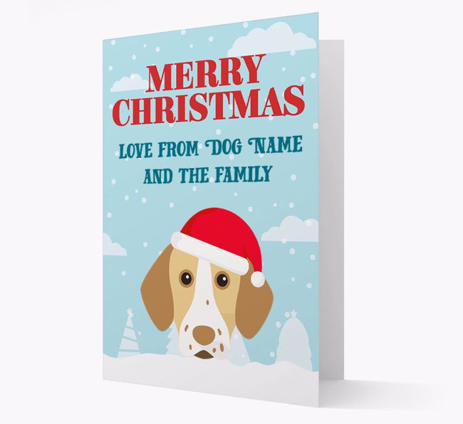 Love From the Family: Personalized {breedFullName} Christmas Card